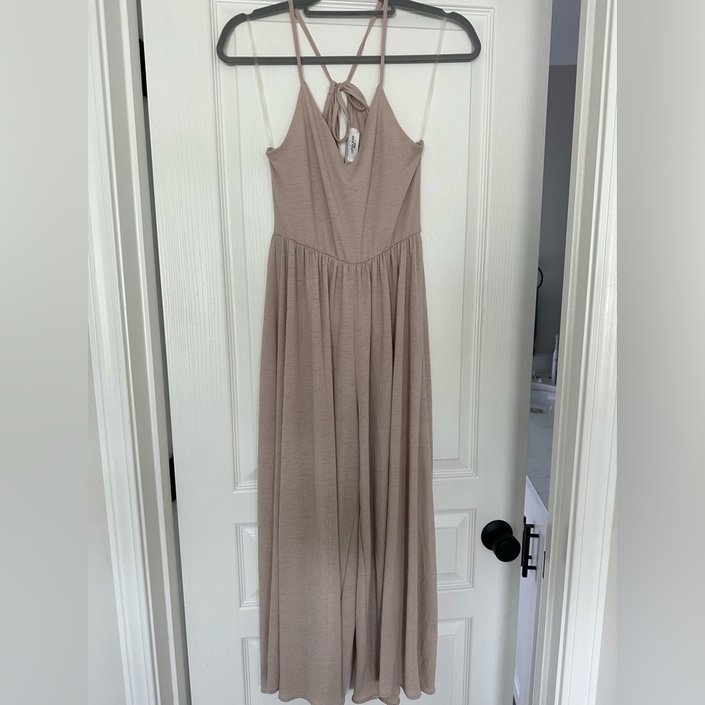 CJLA Nude Flowy Jumpsuit